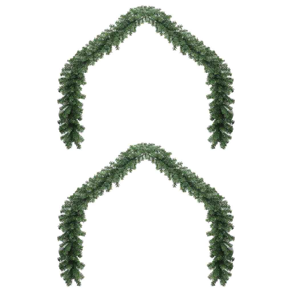 Kerstkrans 2 pcs Groen 20 m PVC is nu te koop bij PeponiXL, paradijselijk wonen!