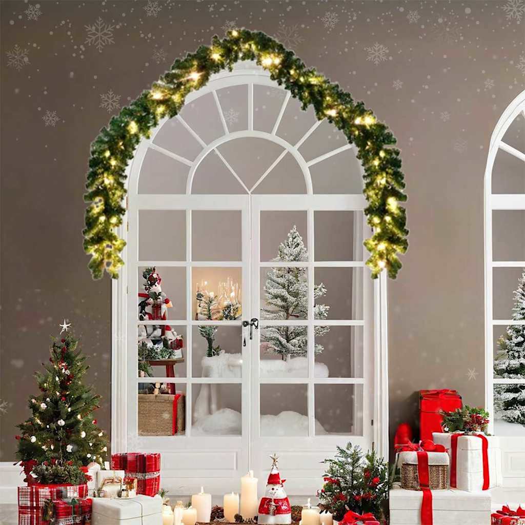 Kerstkrans met 600 LED 2 pcs Groen PVC is nu te koop bij PeponiXL, paradijselijk wonen!