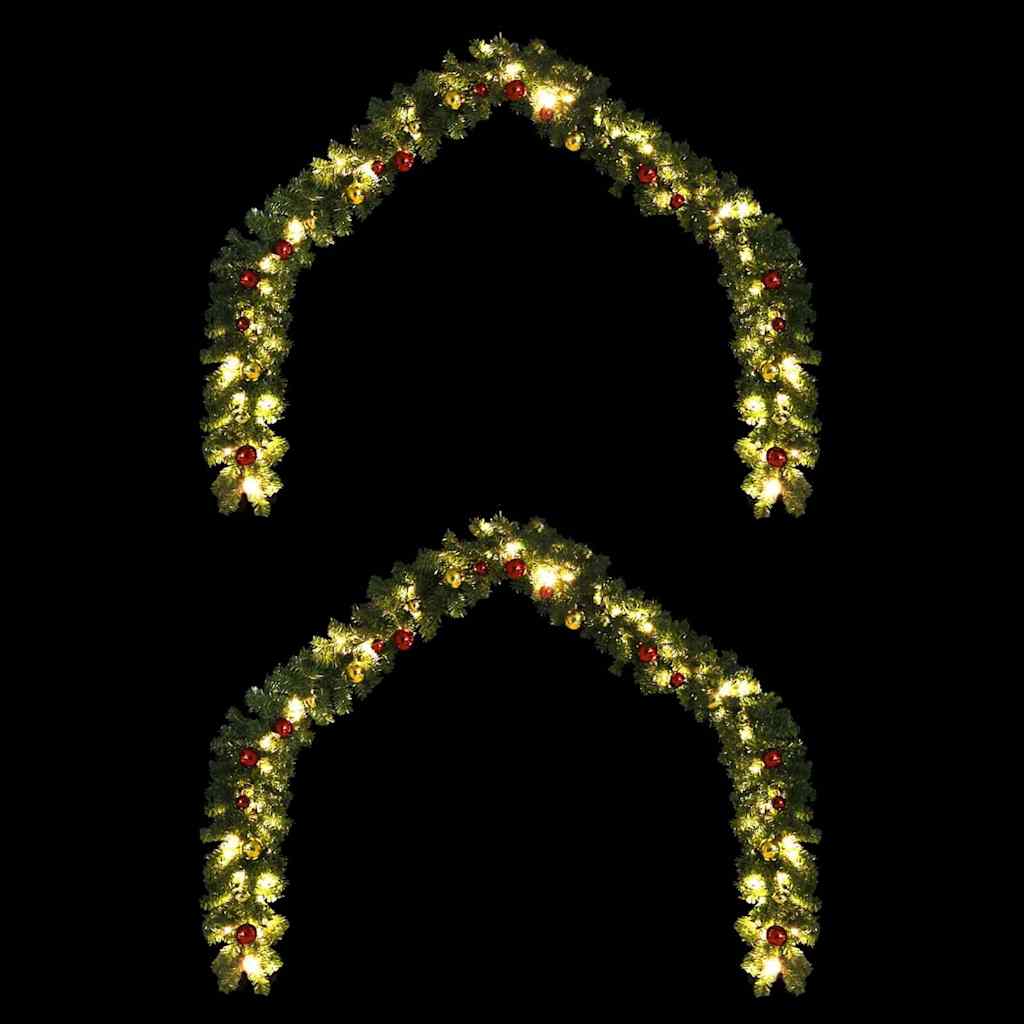 Kerstkrans met 600 LED 2 pcs Groen PVC is nu te koop bij PeponiXL, paradijselijk wonen!