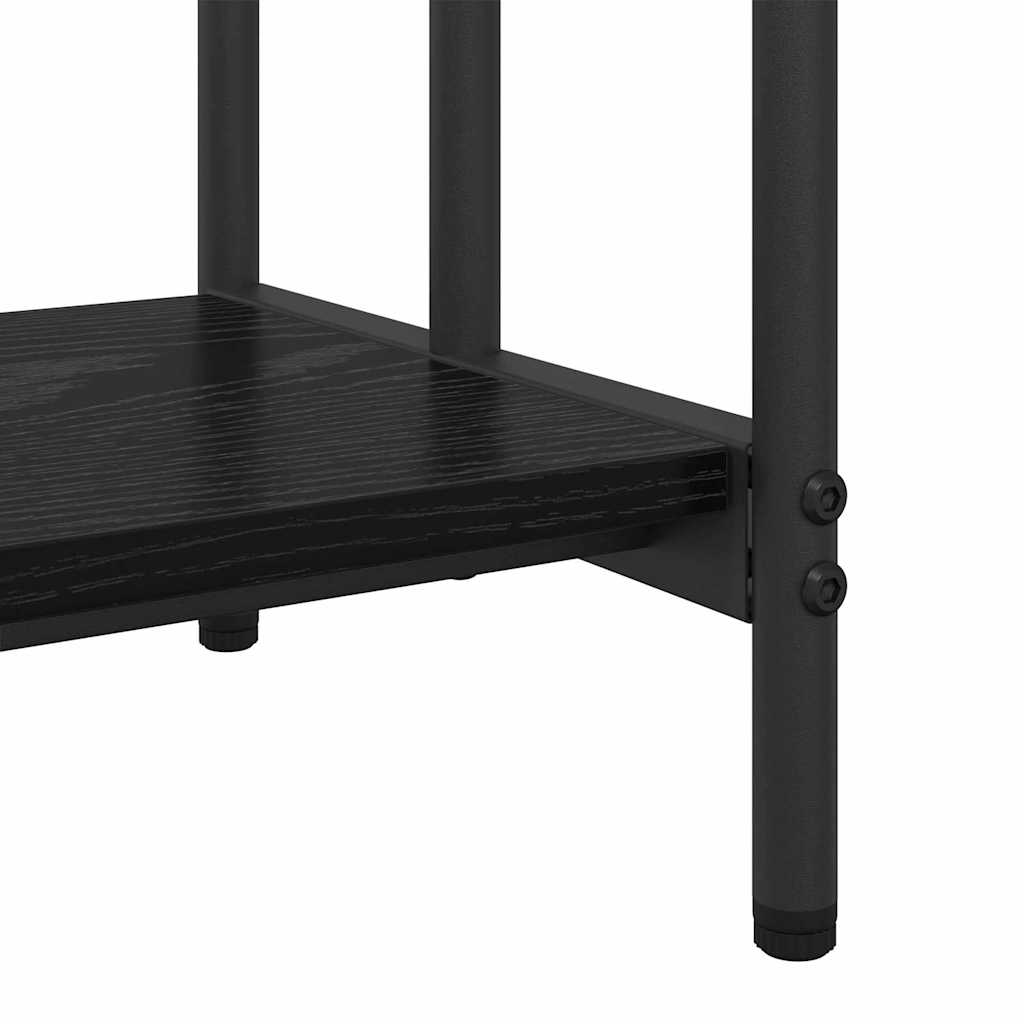 Kledingrek Zwart Eiken 90 x 30 x 100,5 cm Bewerkt hout is nu te koop bij PeponiXL, paradijselijk wonen!