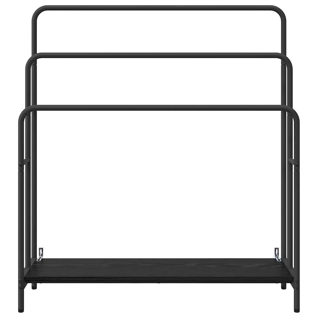 Kledingrek Zwart Eiken 90 x 30 x 100,5 cm Bewerkt hout is nu te koop bij PeponiXL, paradijselijk wonen!