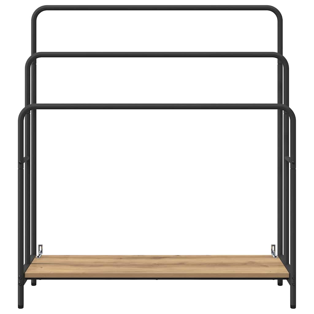 Kledingrek Artisan Eiken 90 x 30 x 100,5 cm Bewerkt hout is nu te koop bij PeponiXL, paradijselijk wonen!