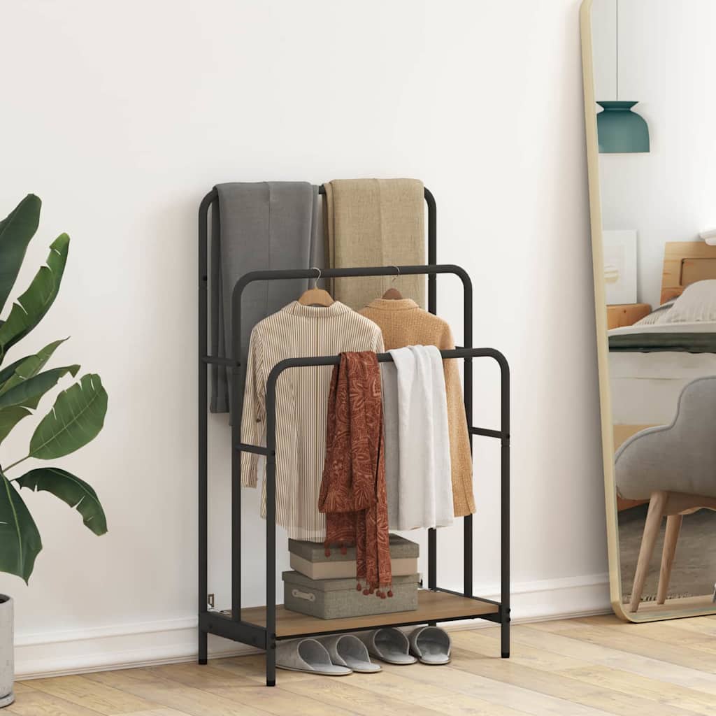 Kledingrek Artisan Eiken 60 x 30 x 100,5 cm Bewerkt hout is nu te koop bij PeponiXL, paradijselijk wonen!