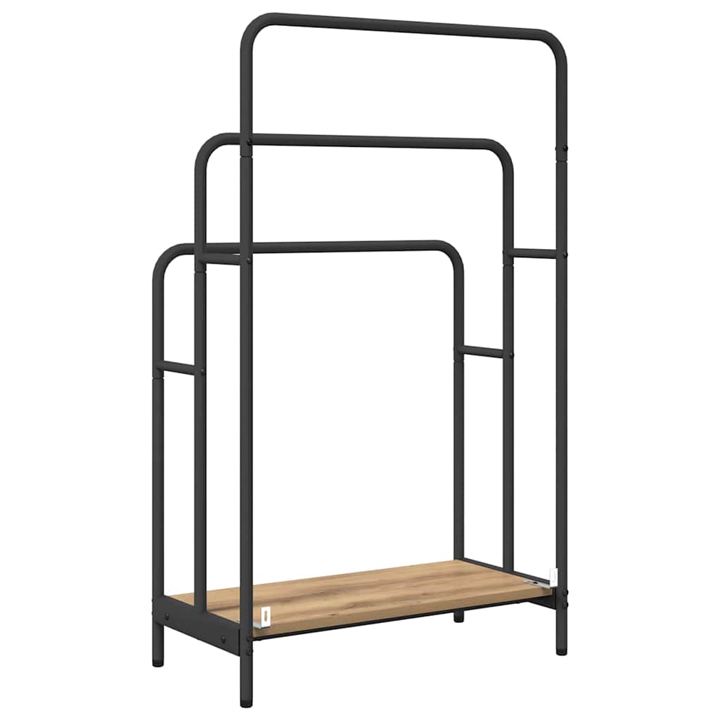 Kledingrek Artisan Eiken 60 x 30 x 100,5 cm Bewerkt hout is nu te koop bij PeponiXL, paradijselijk wonen!