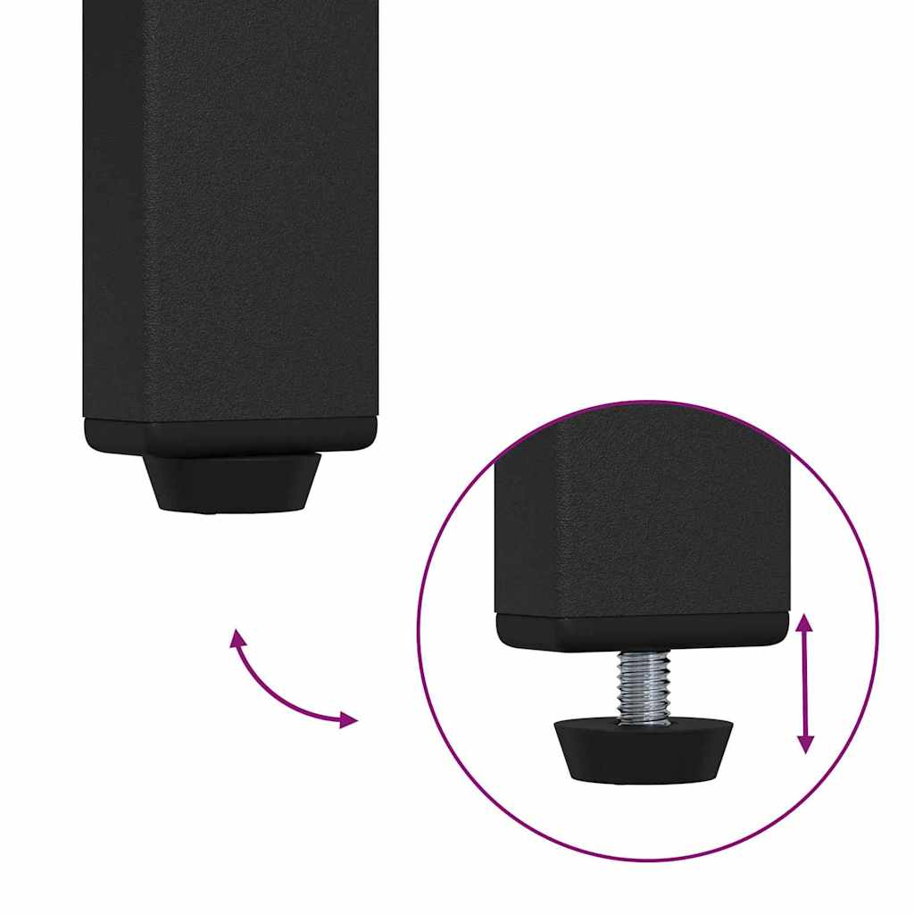 Kapstok met plank Zwart Eiken 95 x 34 x 184 cm Bewerkt hout is nu te koop bij PeponiXL, paradijselijk wonen!