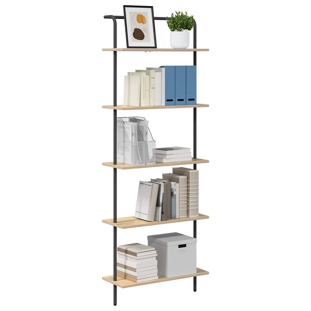 Boekenkast Sonoma Eiken 60 x 24 x 168 cm Bewerkt hout is nu te koop bij PeponiXL, paradijselijk wonen!