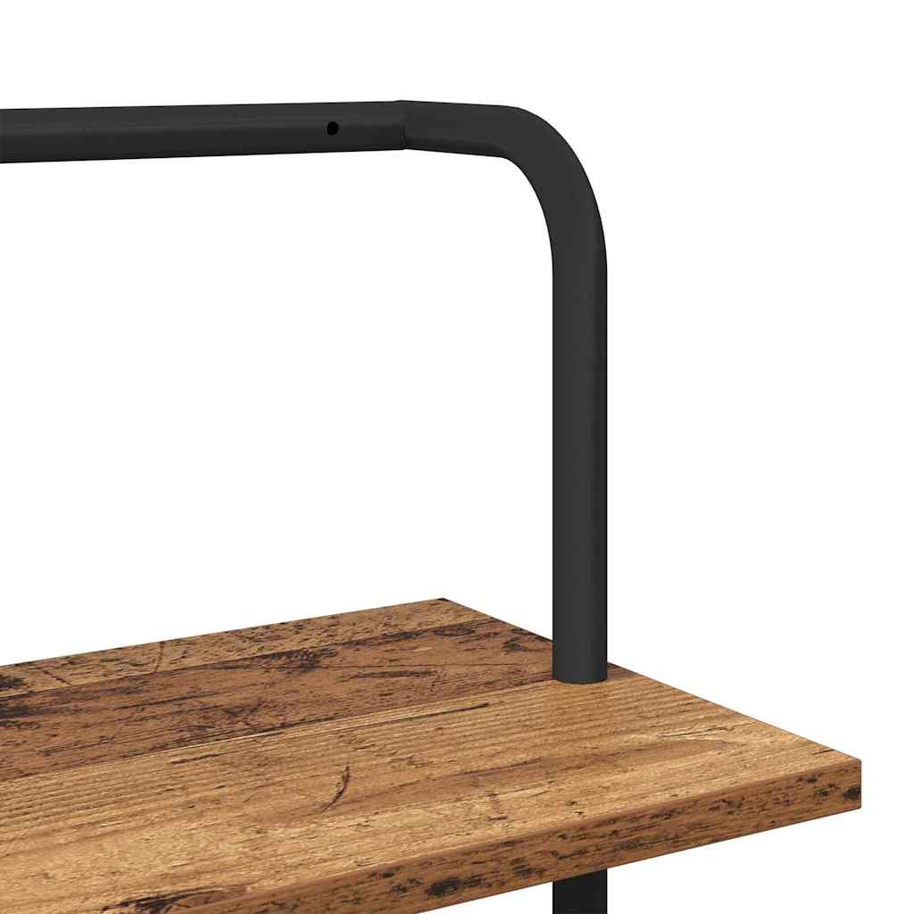 Boekenkast Oudhout 60 x 24 x 168 cm Bewerkt hout is nu te koop bij PeponiXL, paradijselijk wonen!