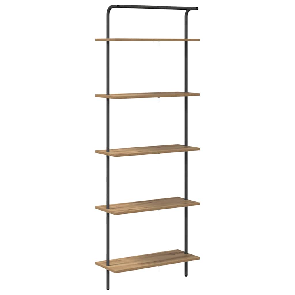 Boekenkast Artisan Eiken 60 x 24 x 168 cm Bewerkt hout is nu te koop bij PeponiXL, paradijselijk wonen!