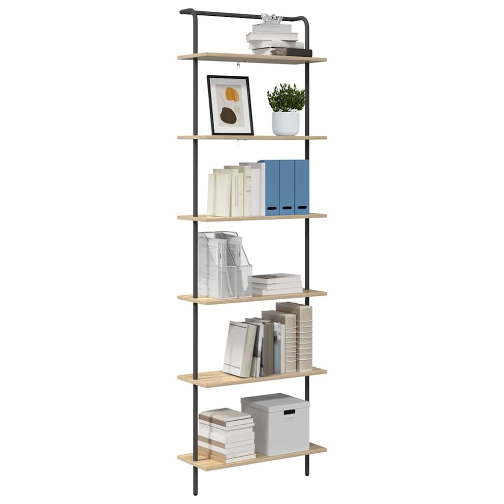 Boekenkast Sonoma Eiken 60 x 24 x 203 cm Bewerkt hout is nu te koop bij PeponiXL, paradijselijk wonen!