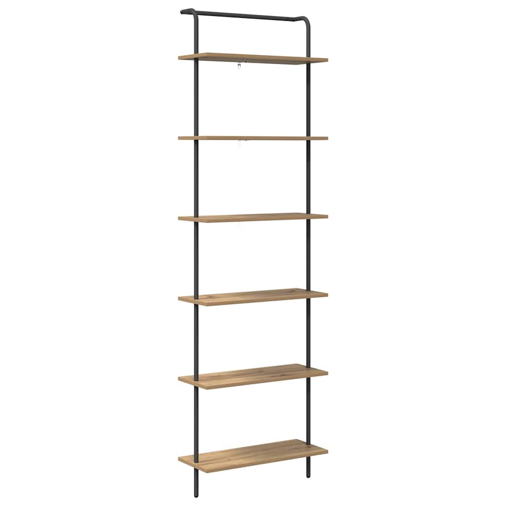 Boekenkast Artisan Eiken 60 x 24 x 203 cm Bewerkt hout is nu te koop bij PeponiXL, paradijselijk wonen!