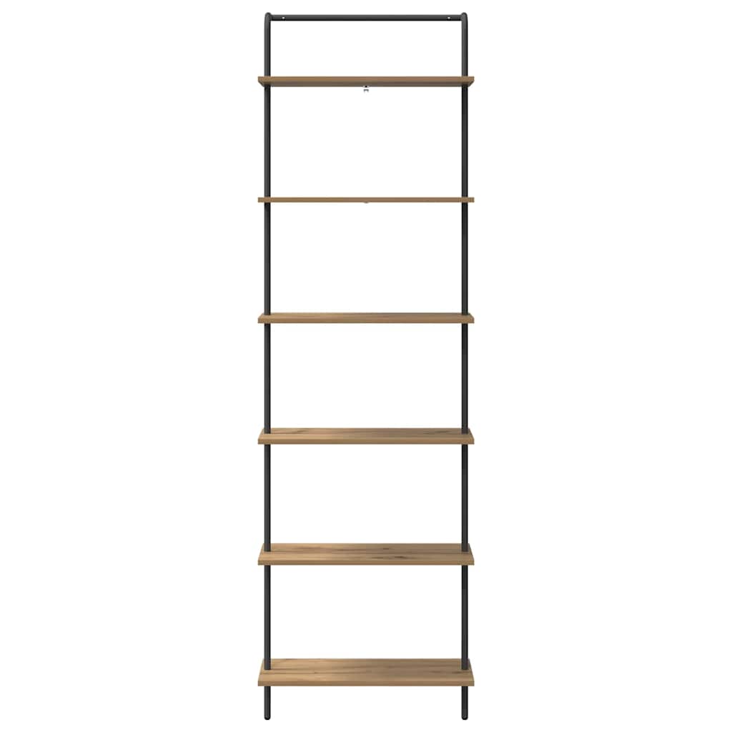 Boekenkast Artisan Eiken 60 x 24 x 203 cm Bewerkt hout is nu te koop bij PeponiXL, paradijselijk wonen!