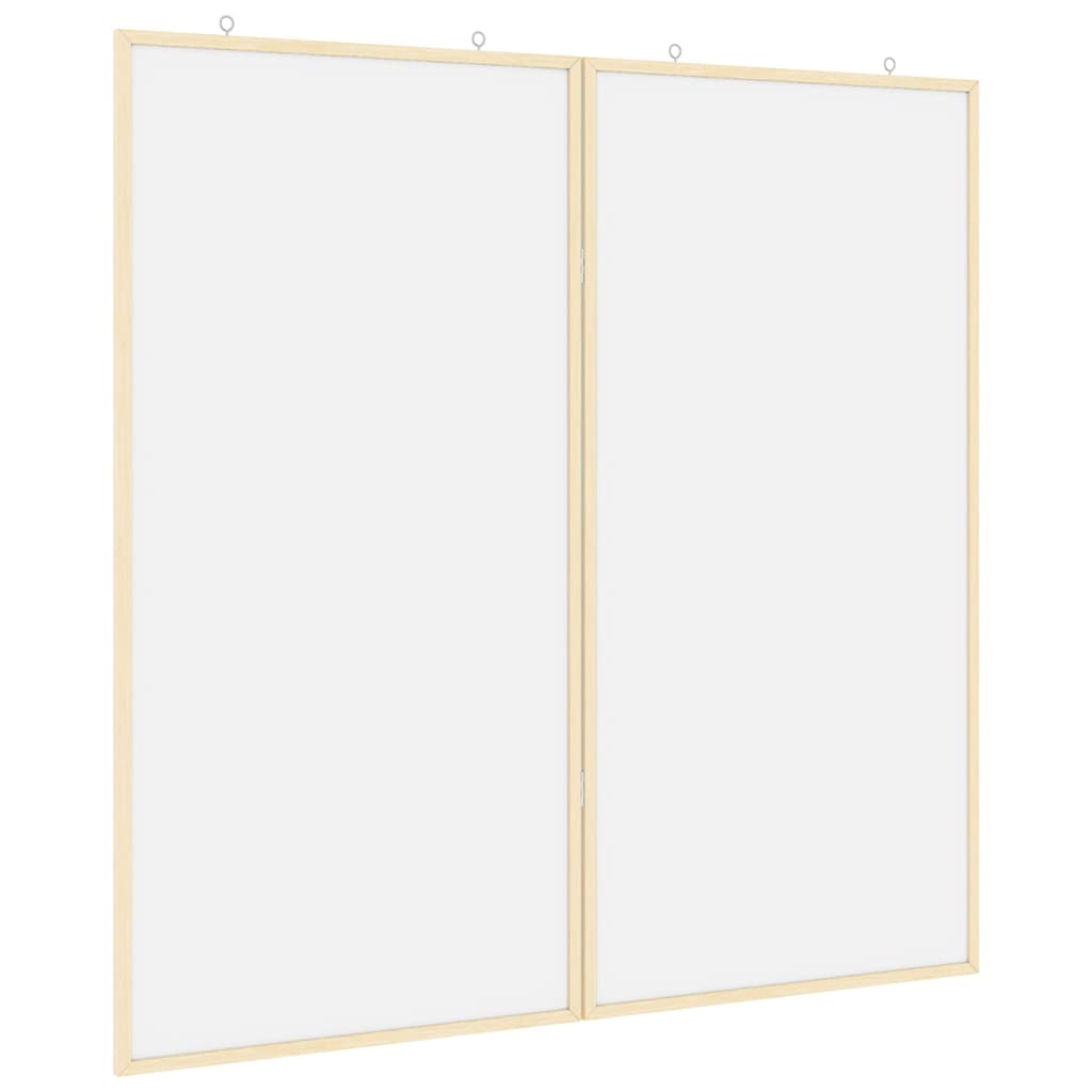 Magnetisch whiteboard Wit 100 x 1.4 x 100 cm Massief grenenhout is nu te koop bij PeponiXL, paradijselijk wonen!