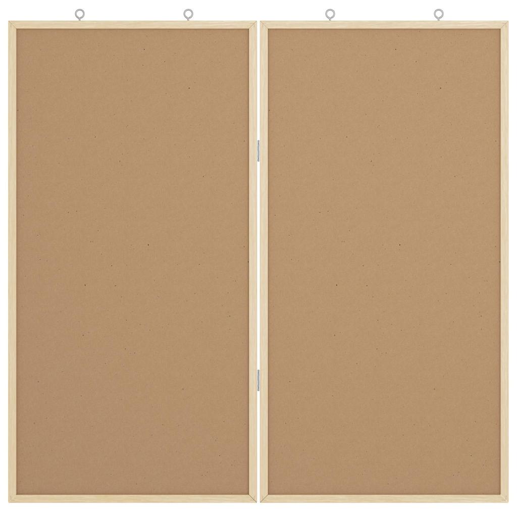 Bulletinbord Zwart 80 x 80 x 1.4 cm Massief grenenhout is nu te koop bij PeponiXL, paradijselijk wonen!