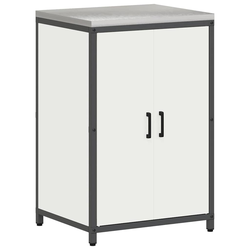 Keukenopslag set met plank 2 pcs Wit Koudgewalst staal is nu te koop bij PeponiXL, paradijselijk wonen!