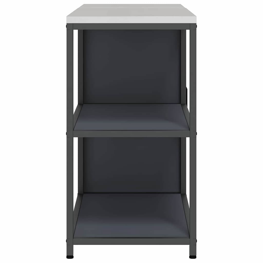 Keukenopslag set met plank 2 pcs Antraciet Koudgewalst staal is nu te koop bij PeponiXL, paradijselijk wonen!