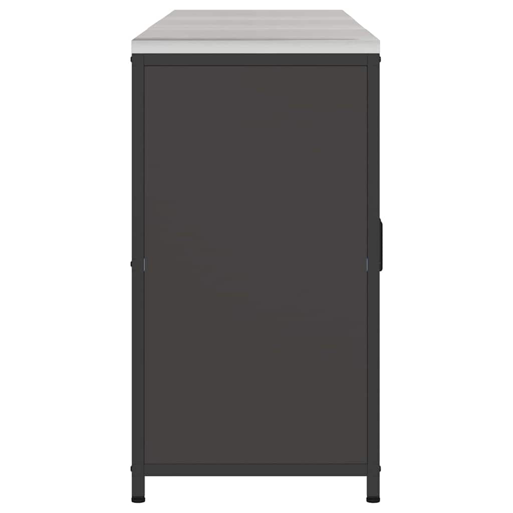 Keukenopslag set met plank 3 pcs Zwart Koudgewalst staal is nu te koop bij PeponiXL, paradijselijk wonen!