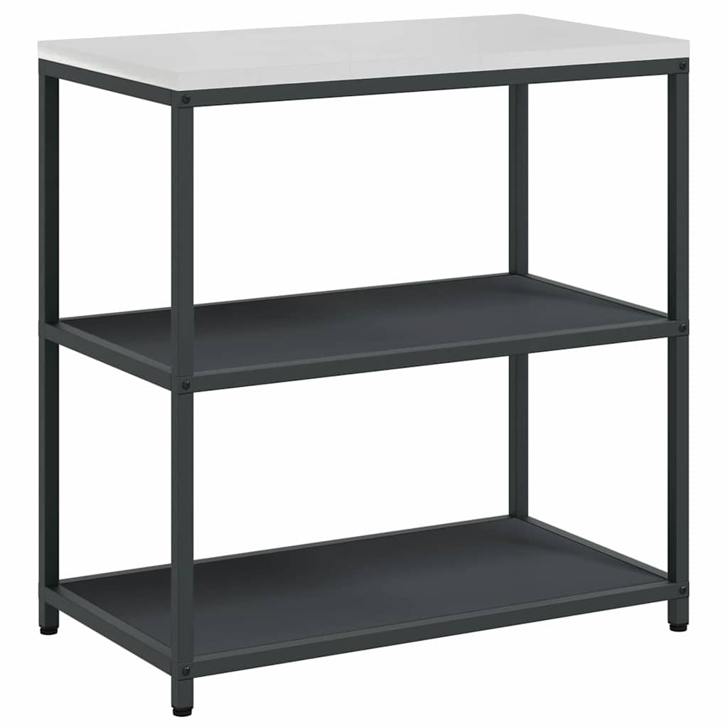 Keukenopslag set met plank 3 pcs Antraciet Koudgewalst staal is nu te koop bij PeponiXL, paradijselijk wonen!