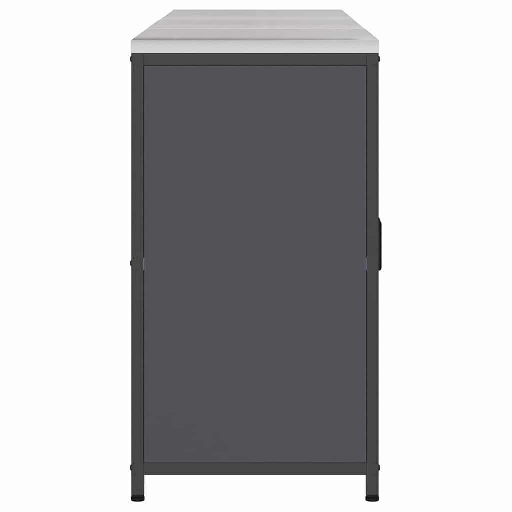 Keukenopslag set met plank 3 pcs Antraciet Koudgewalst staal is nu te koop bij PeponiXL, paradijselijk wonen!
