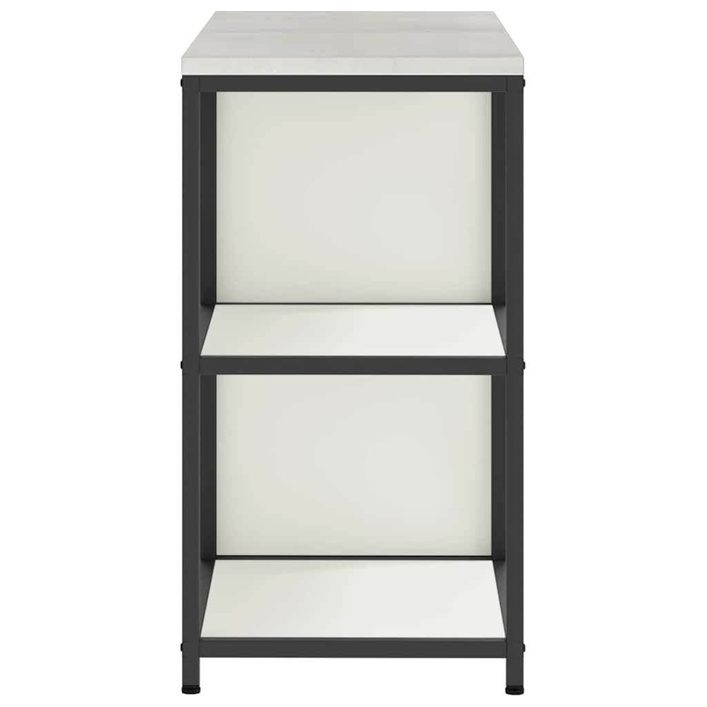 Keukenopslag set met plank 2 pcs Wit Koudgewalst staal is nu te koop bij PeponiXL, paradijselijk wonen!