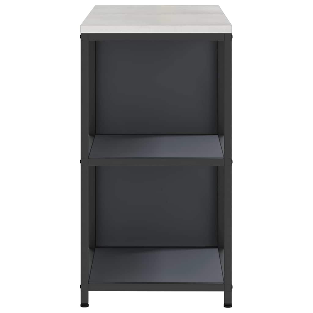Keukenopslag set met plank 2 pcs Antraciet Koudgewalst staal is nu te koop bij PeponiXL, paradijselijk wonen!