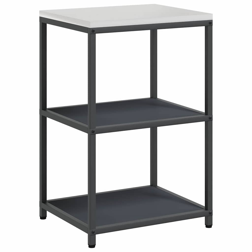 Keukenopslag set met plank 3 pcs Antraciet Koudgewalst staal is nu te koop bij PeponiXL, paradijselijk wonen!