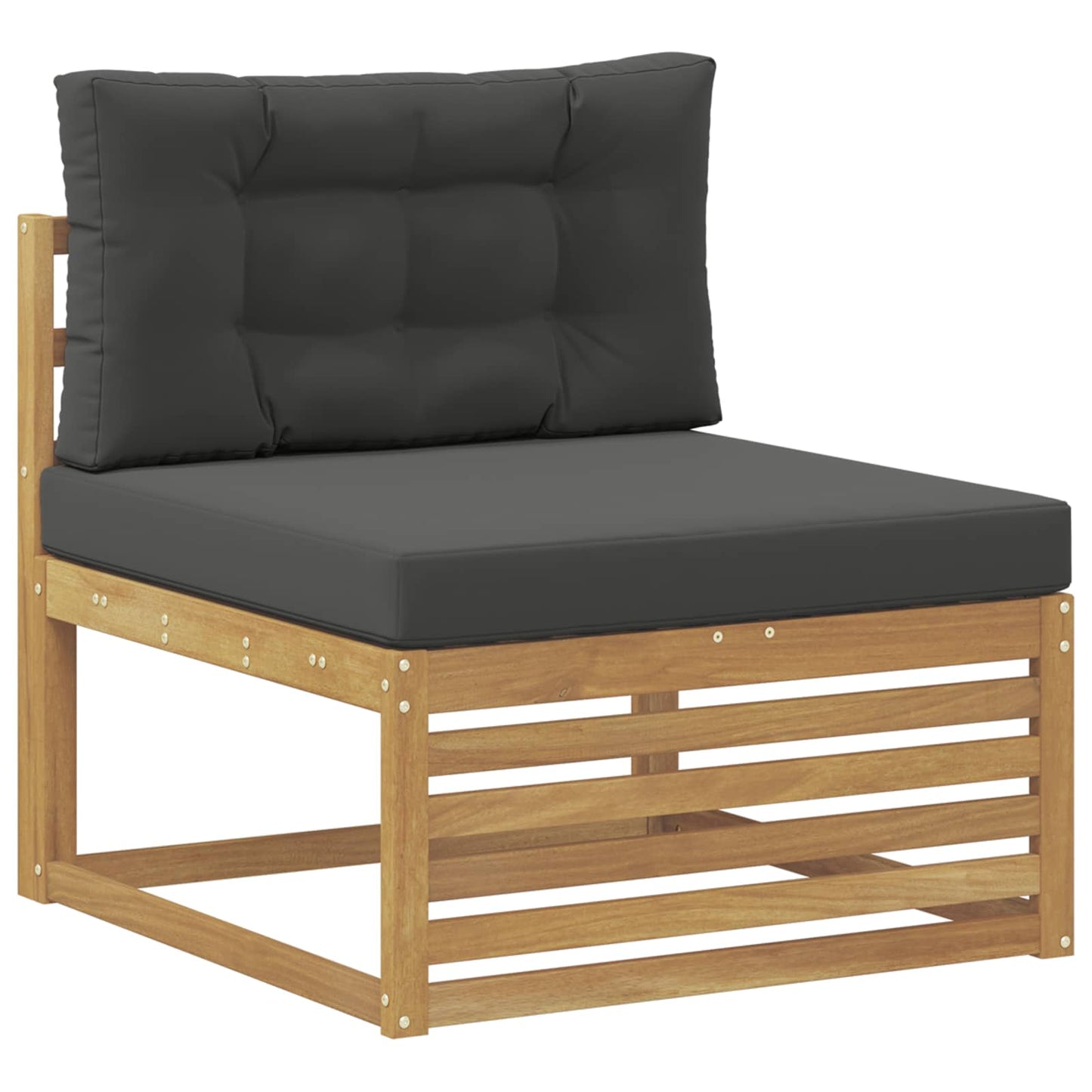 Buiten bankenset 7 pcs Wit en antracietkleurig