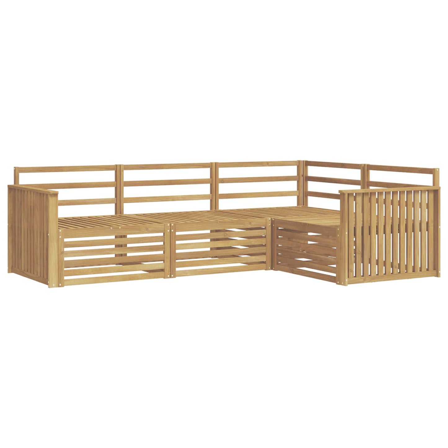 Buiten bankenset 4 pcs Wit 247,5 x 168,5 x 73 cm