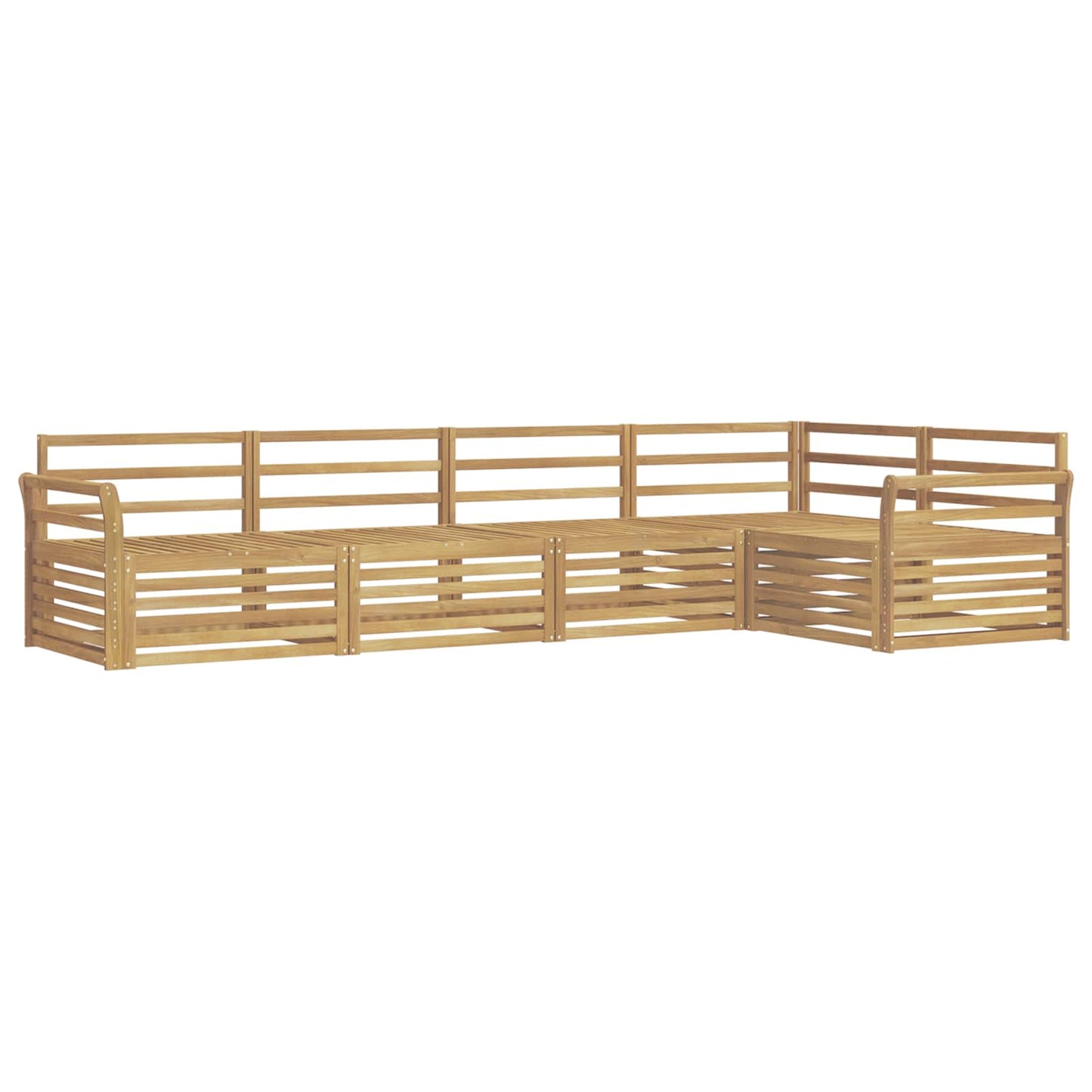 Buiten bankenset 5 pcs Wit 329 x 170,5 x 73 cm