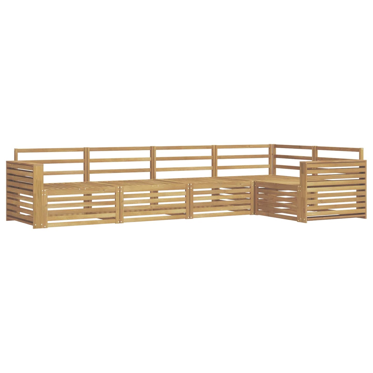 Buiten bankenset 5 pcs Wit 331 x 172,5 x 73 cm