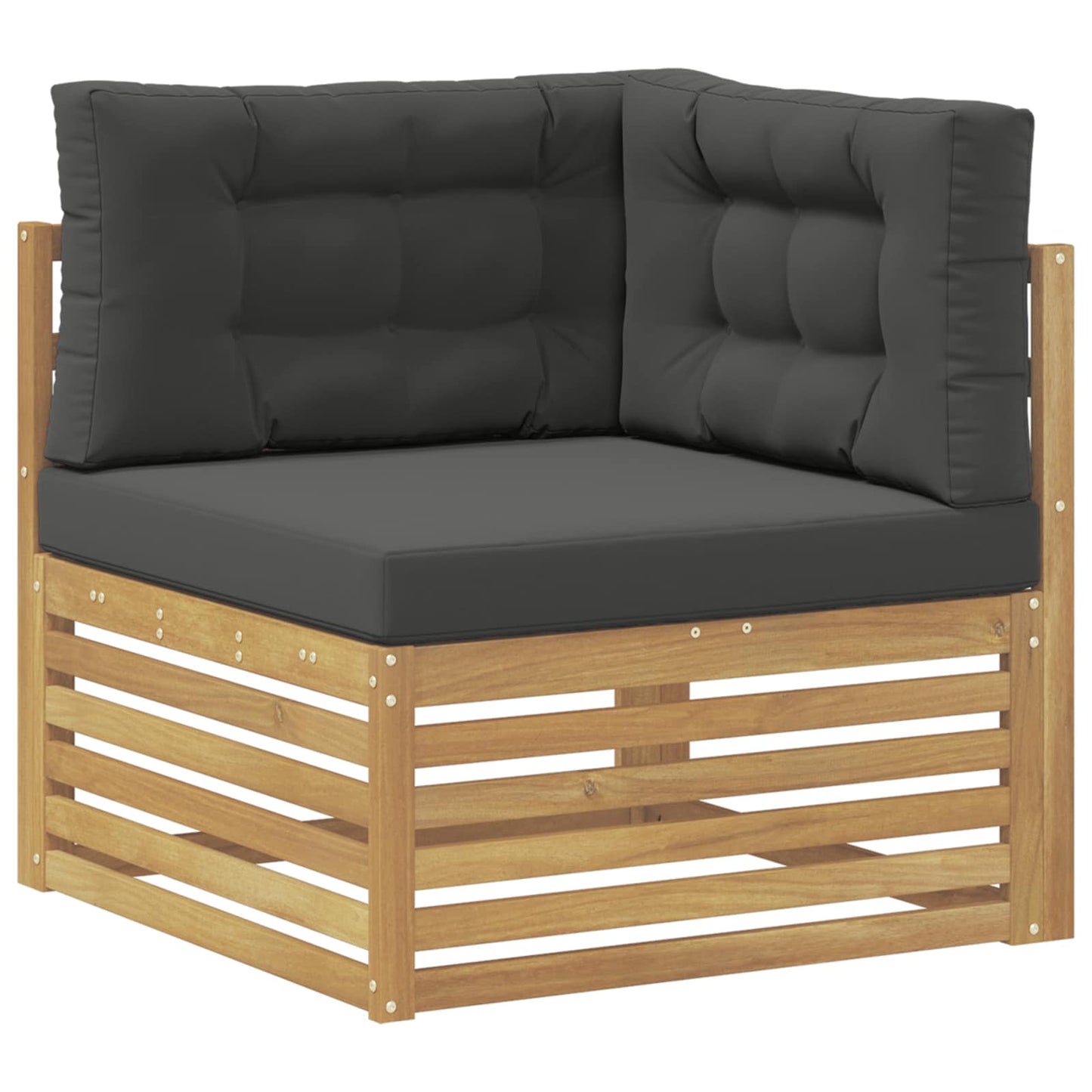 Buiten bankenset 7 pcs Wit en antracietkleurig