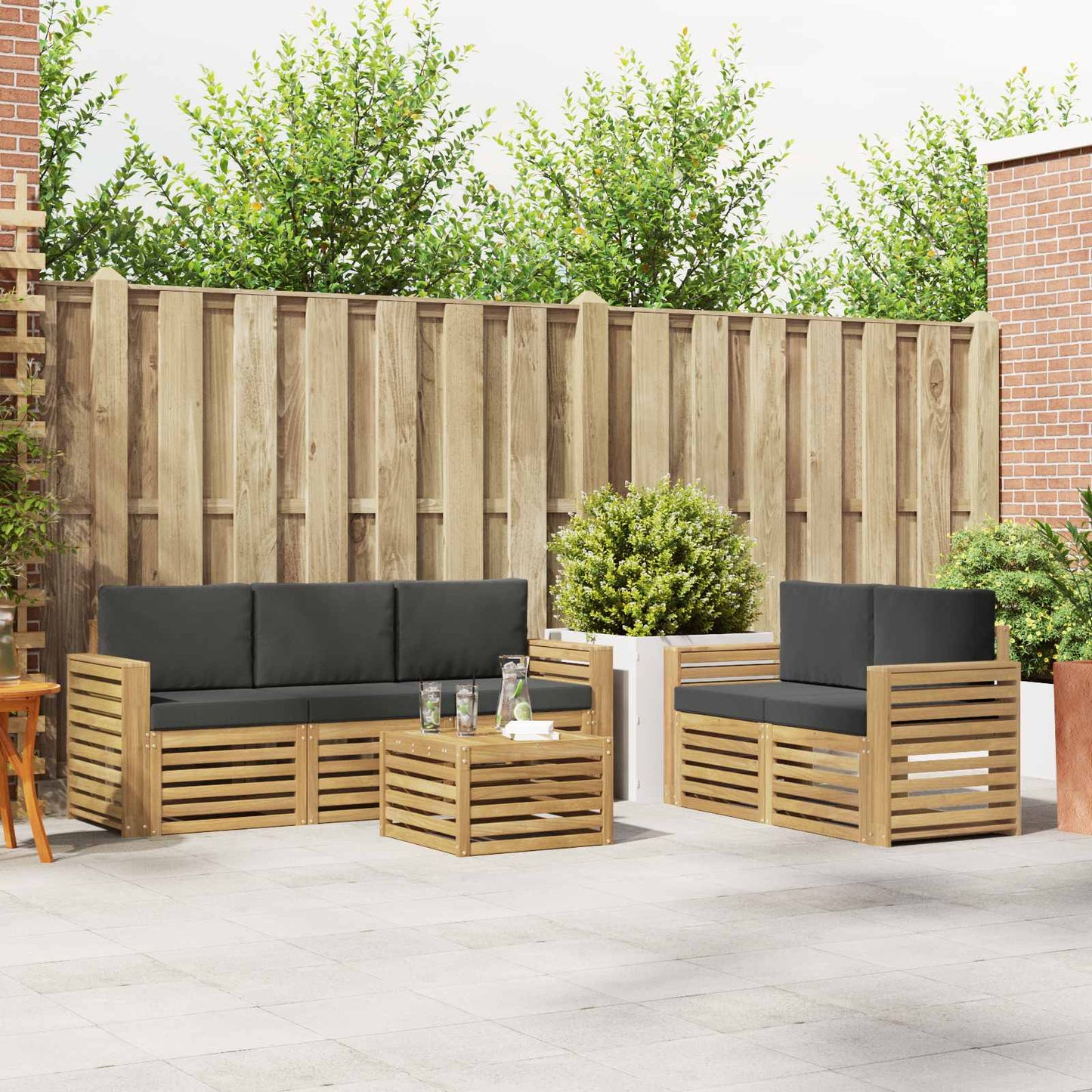 Sofa-Sets Massief Acaciahout