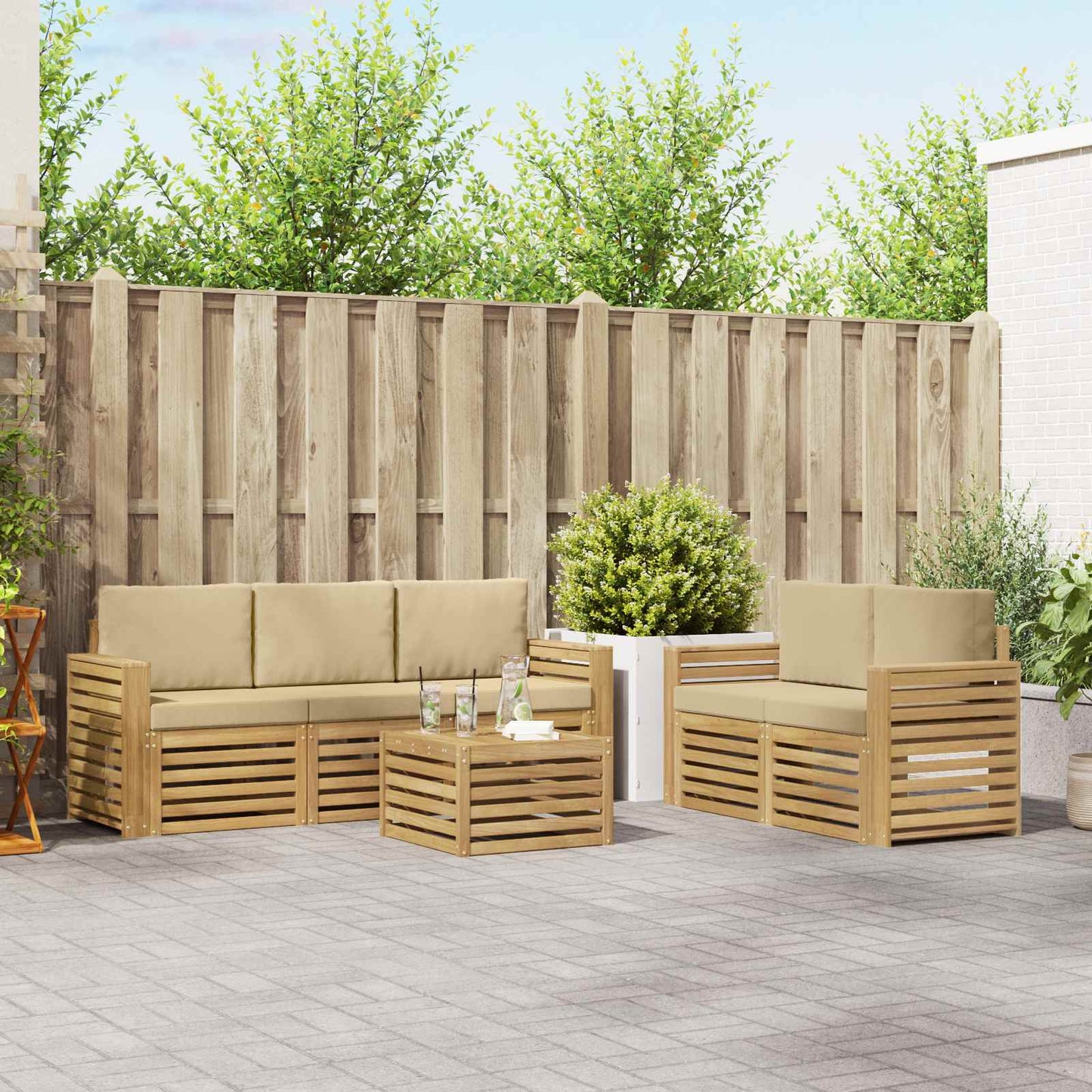Sofa-Sets Massief Acaciahout