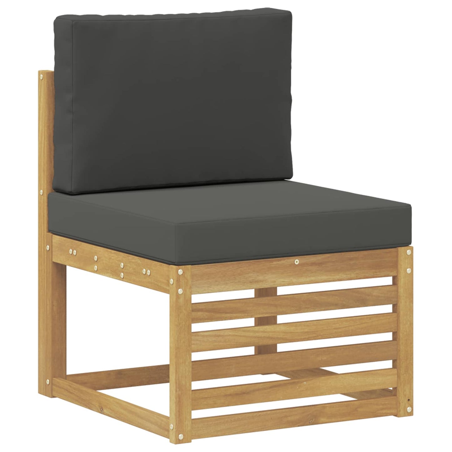 Buiten bankenset 5 pcs Wit en antracietkleurig