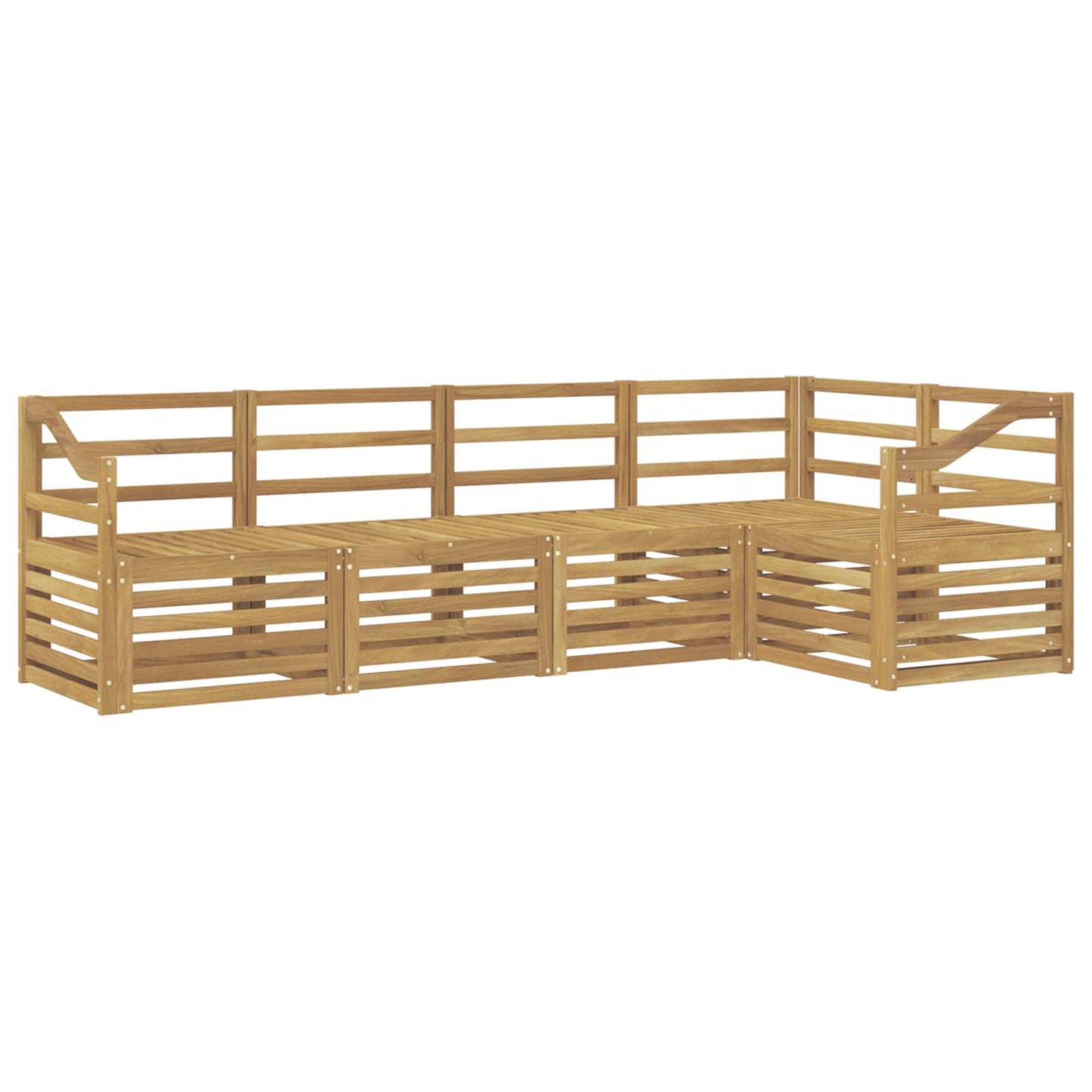 Buiten bankenset 5 pcs Wit 245 x 126,5 x 73 cm
