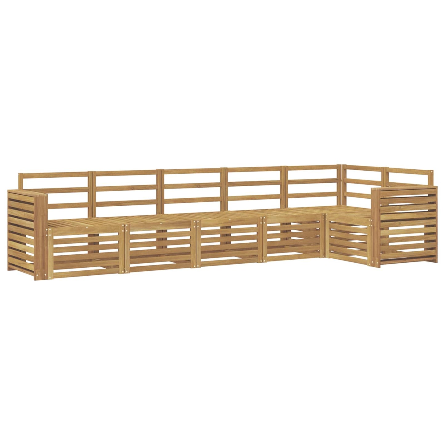 Buiten bankenset 6 pcs Wit 310 x 132,5 x 73 cm