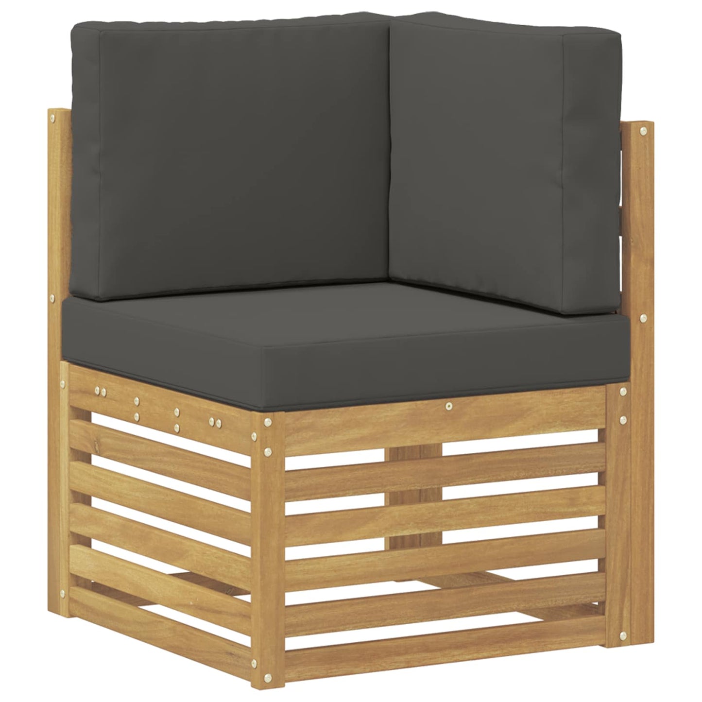 Buiten bankenset 8 pcs Wit en antracietkleurig