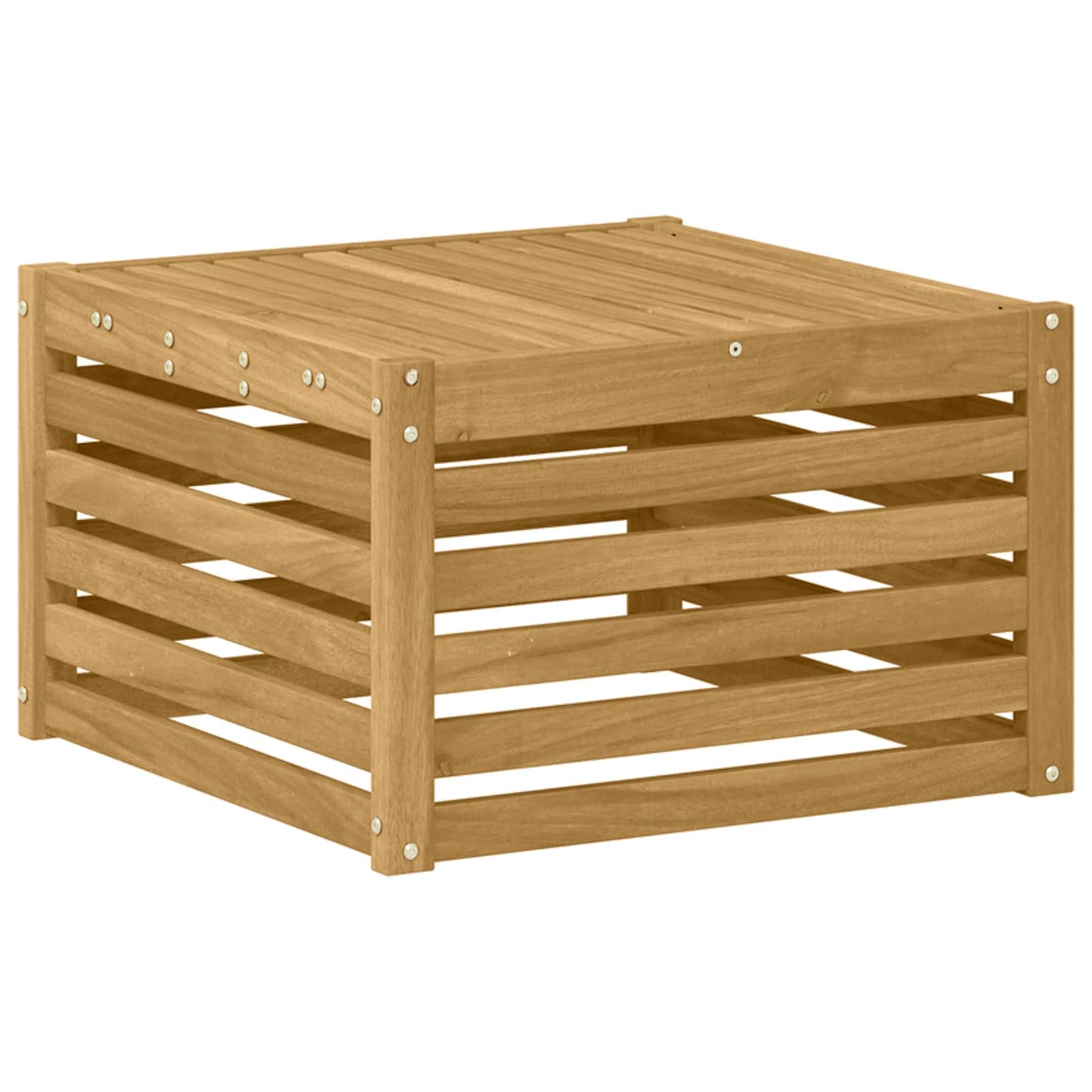 Buiten bankenset 7 pcs Wit en Beige 59 x 59 x 37 cm Polyester