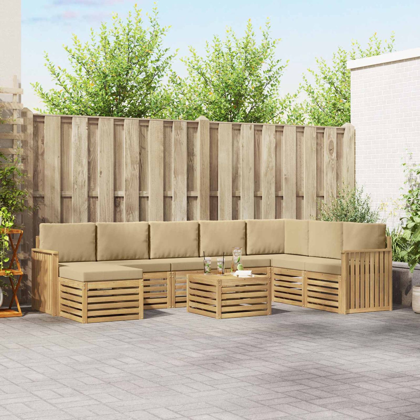 Sofa-Sets Massief Acaciahout