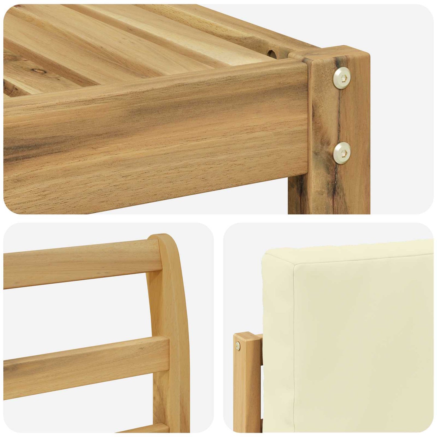 Sofa-Sets Massief Acaciahout