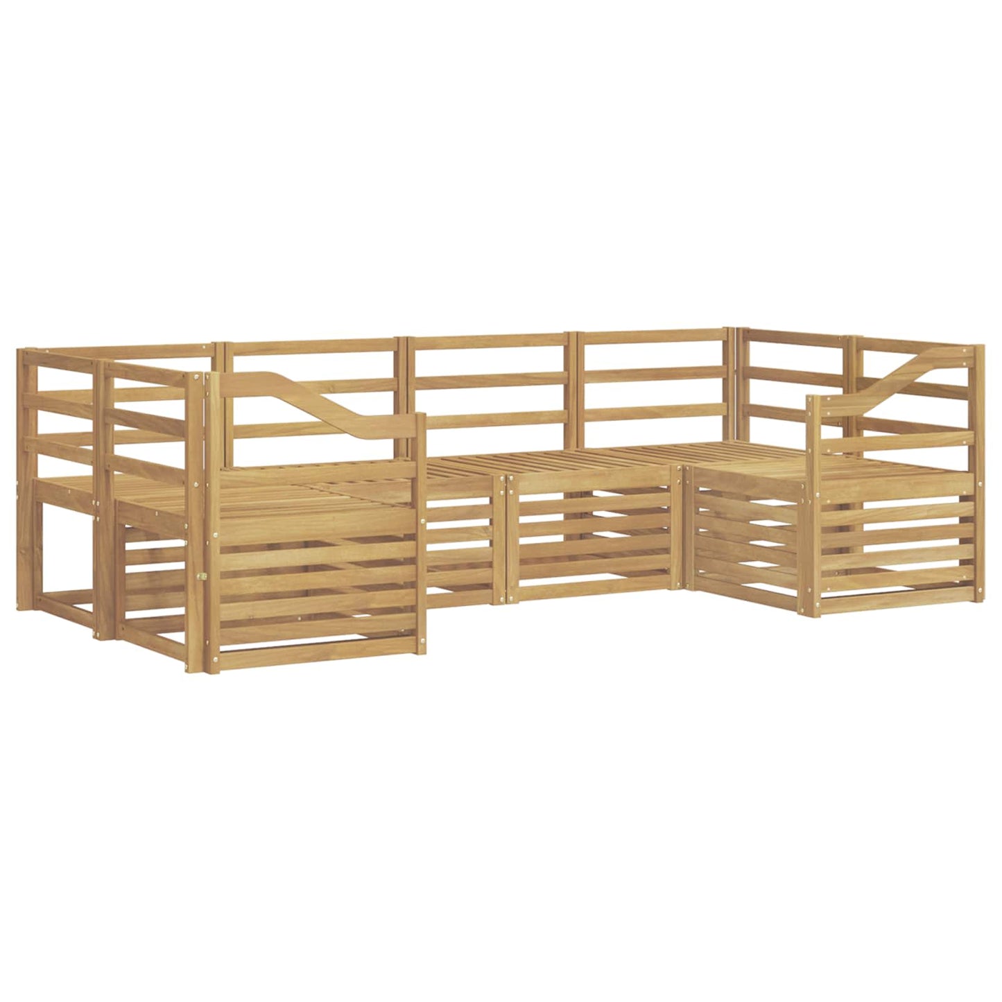Buiten bankenset 6 pcs Wit 245 x 126,5 x 73 cm