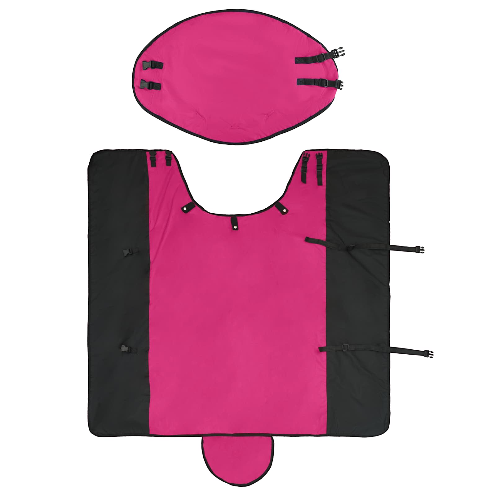 Paardendeken Roze en Zwart 75 cm Polyester is nu te koop bij PeponiXL, paradijselijk wonen!