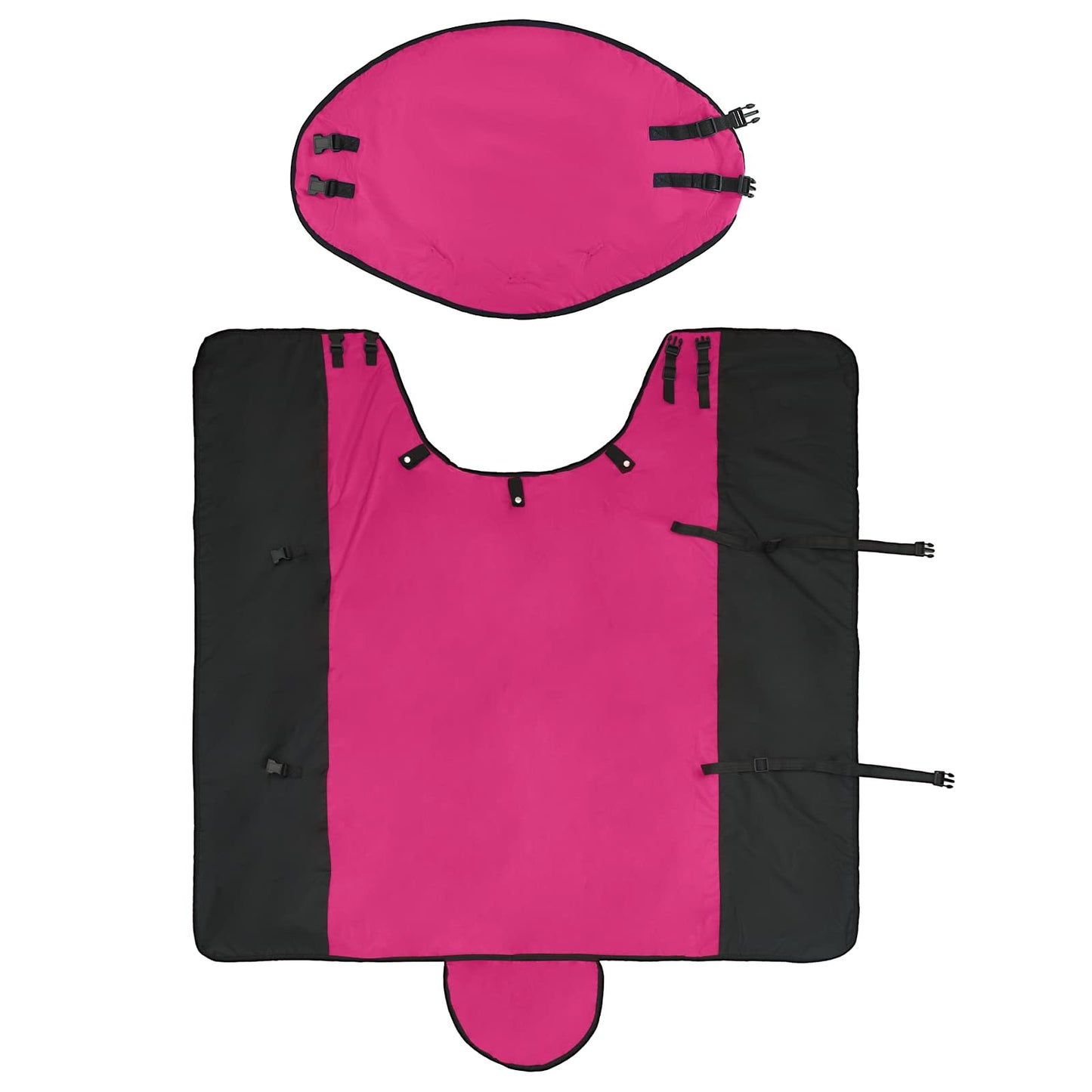 Paardendeken Roze en Zwart 105 cm Polyester is nu te koop bij PeponiXL, paradijselijk wonen!