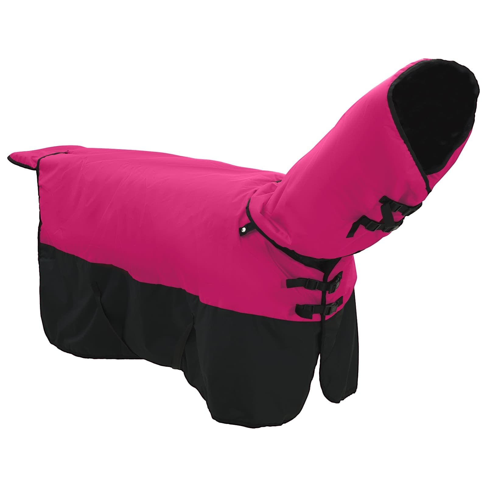 Paardendeken Roze en Zwart 125 cm Polyester is nu te koop bij PeponiXL, paradijselijk wonen!