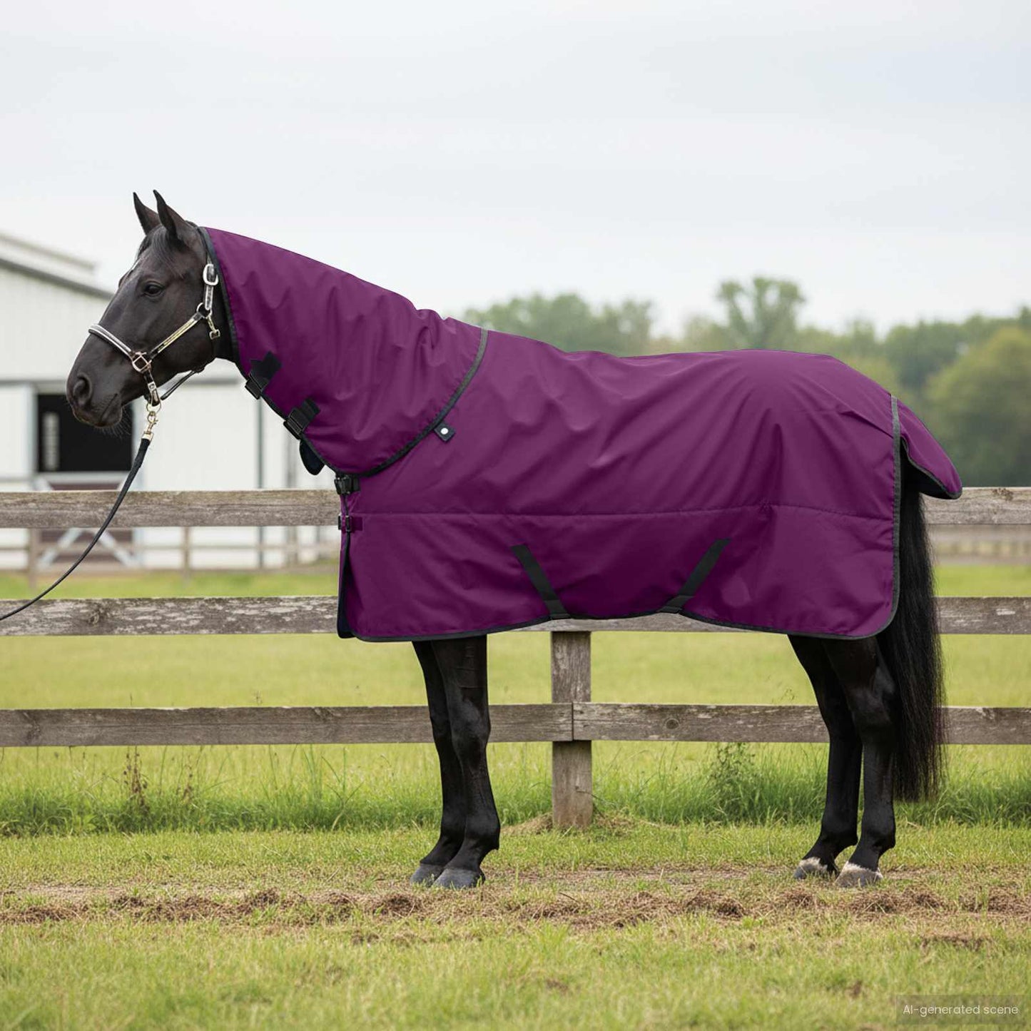 Paardendeken Donkergroen en Zwart 115 cm Polyester is nu te koop bij PeponiXL, paradijselijk wonen!
