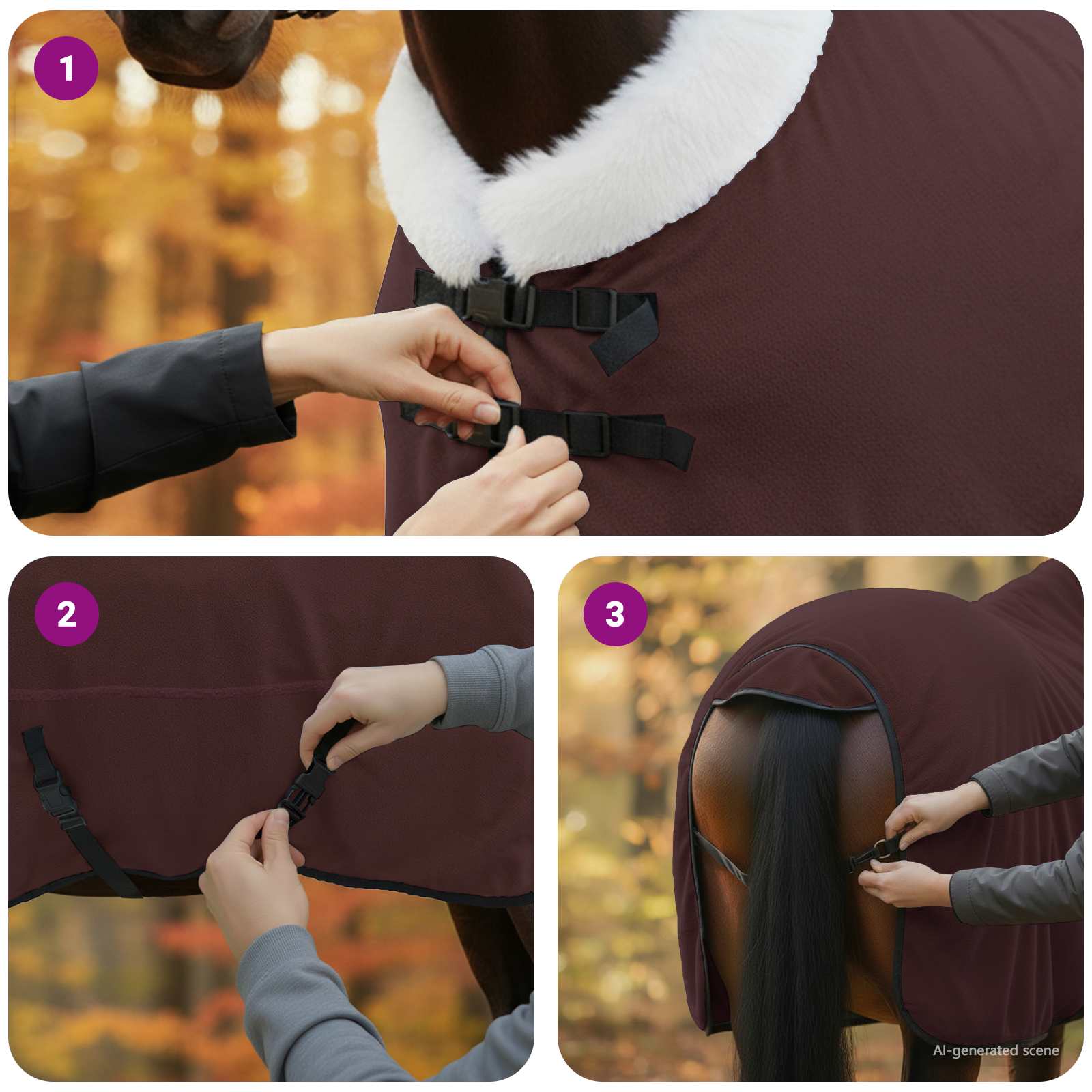 Paardendeken Volledig Donkerbruin 165 cm Polar fleece is nu te koop bij PeponiXL, paradijselijk wonen!