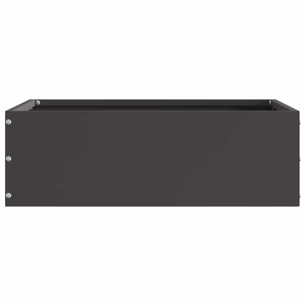 Tuinrand 6 pcs Zwart 40 x 40 x 13 cm Staal is nu te koop bij PeponiXL, paradijselijk wonen!