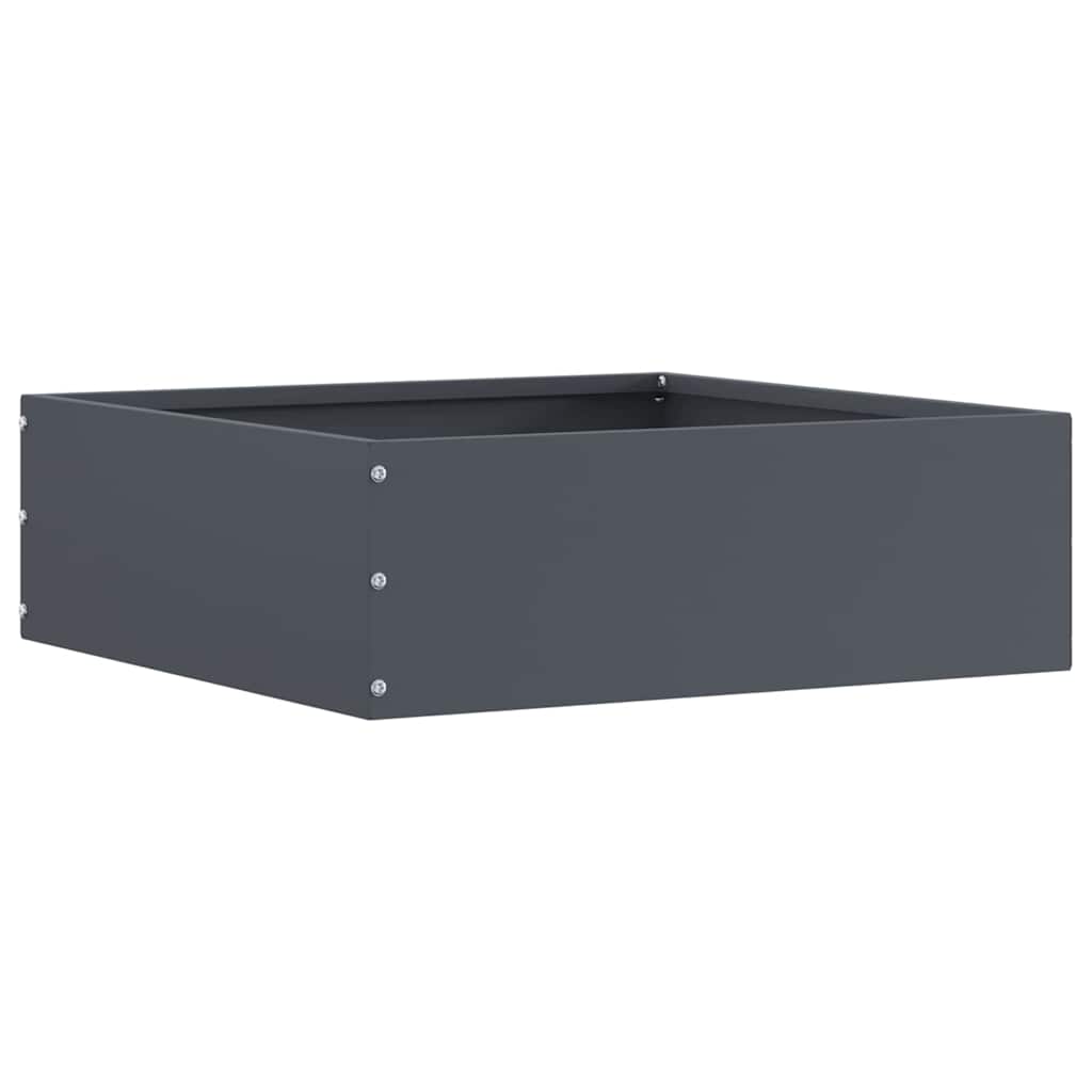 Tuinrand 6 pcs Antraciet 40 x 40 x 13 cm Staal is nu te koop bij PeponiXL, paradijselijk wonen!