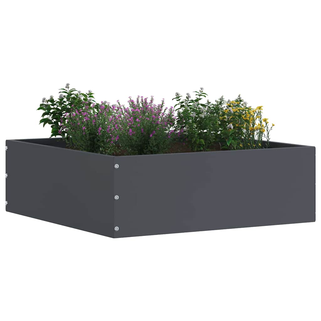 Tuinrand 6 pcs Antraciet 40 x 40 x 13 cm Staal is nu te koop bij PeponiXL, paradijselijk wonen!