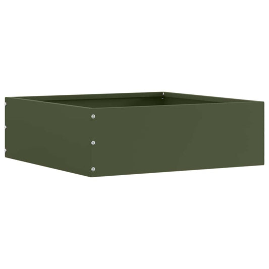 Tuinrand Olijf Groen 40 x 40 x 13 cm Staal is nu te koop bij PeponiXL, paradijselijk wonen!
