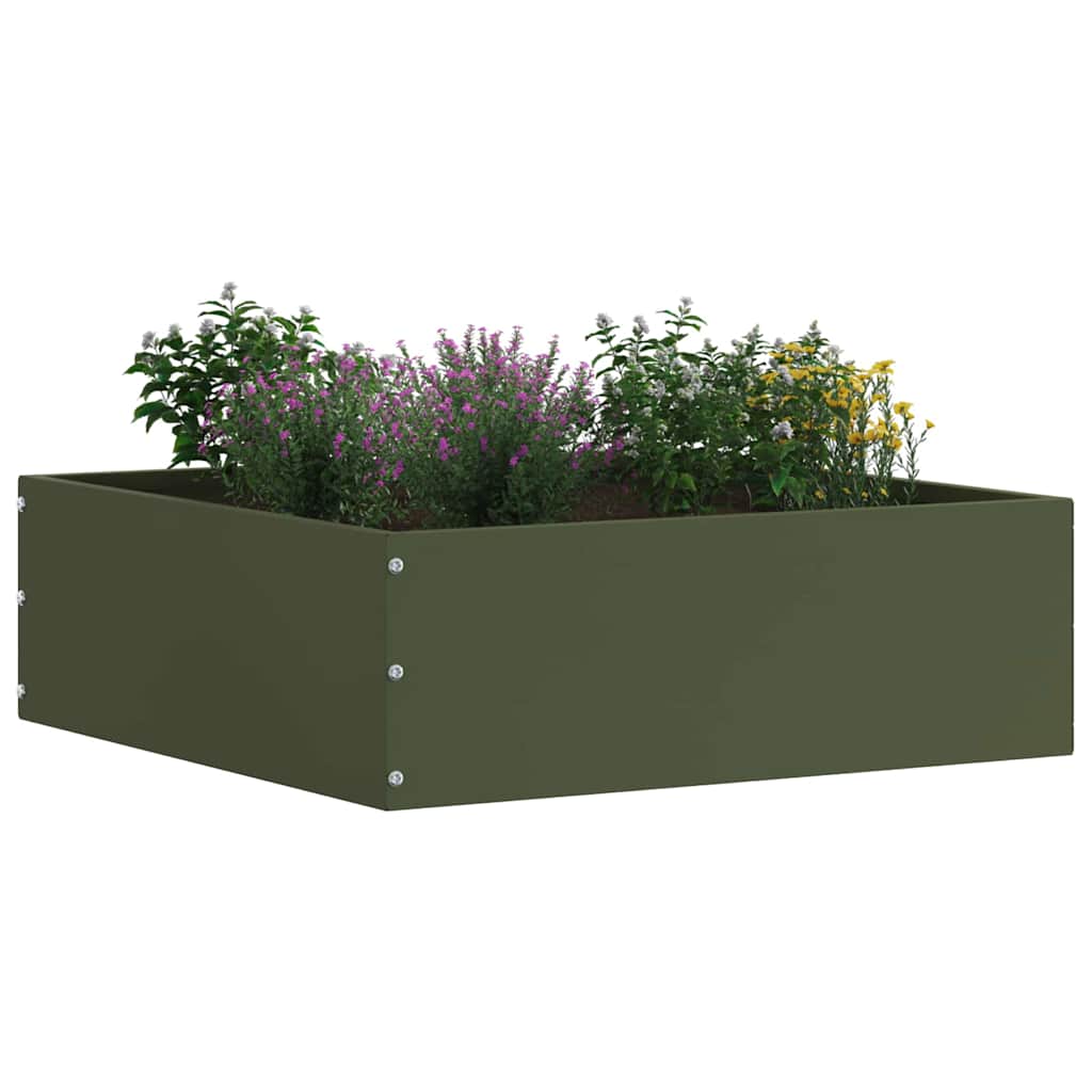 Tuinrand Olijf Groen 40 x 40 x 13 cm Staal is nu te koop bij PeponiXL, paradijselijk wonen!